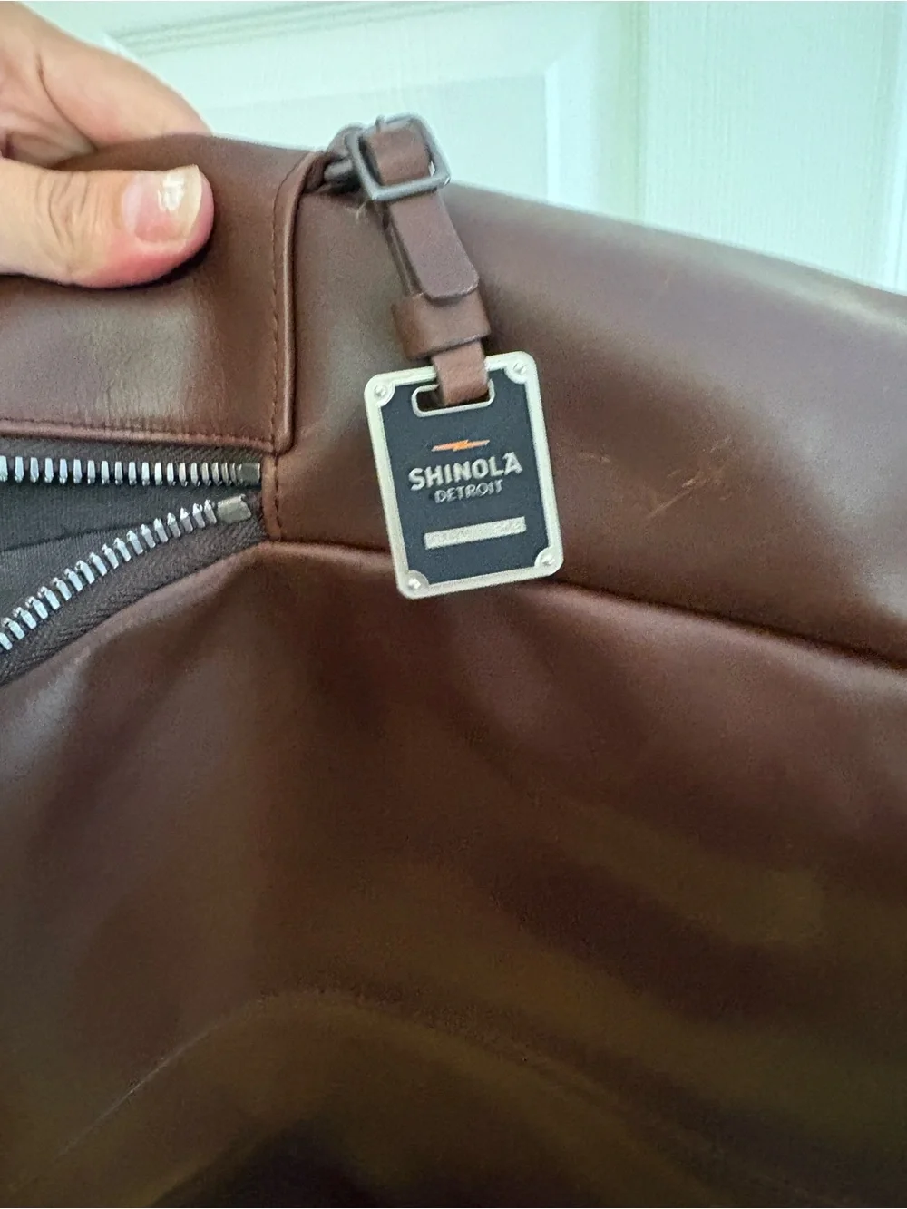 Shinola Brown Leather Backpack - Sleek Everyday Carry